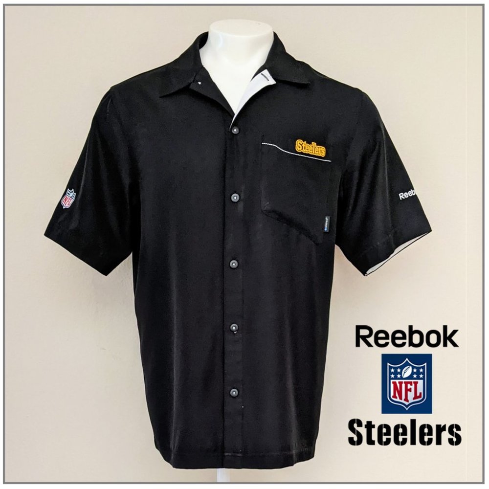 Reebok NFL Onfield Pittsburg Steelers Button Down Shirt